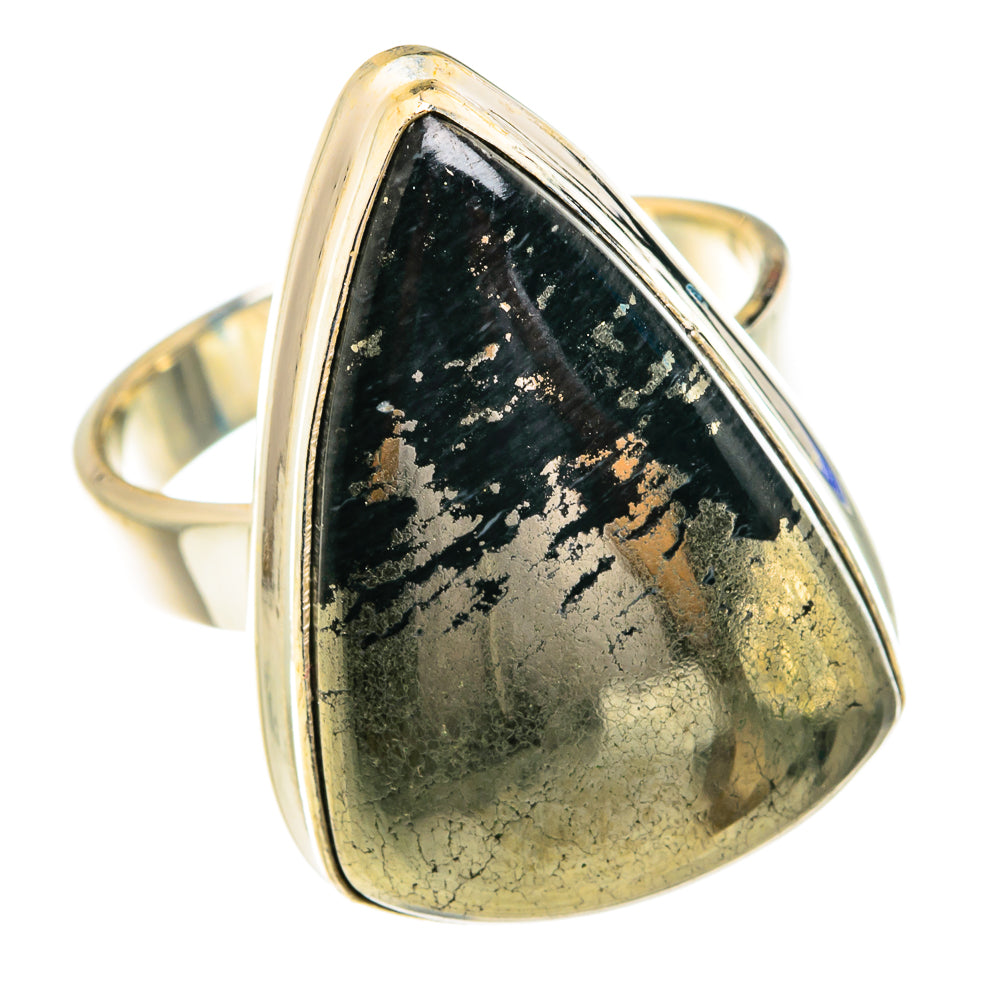 Pyrite in Magnetite (Healer's Gold) Rings handcrafted by Ana Silver Co - RING76878