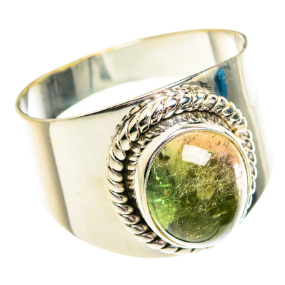 Green Tourmaline Rings handcrafted by Ana Silver Co - RING76891