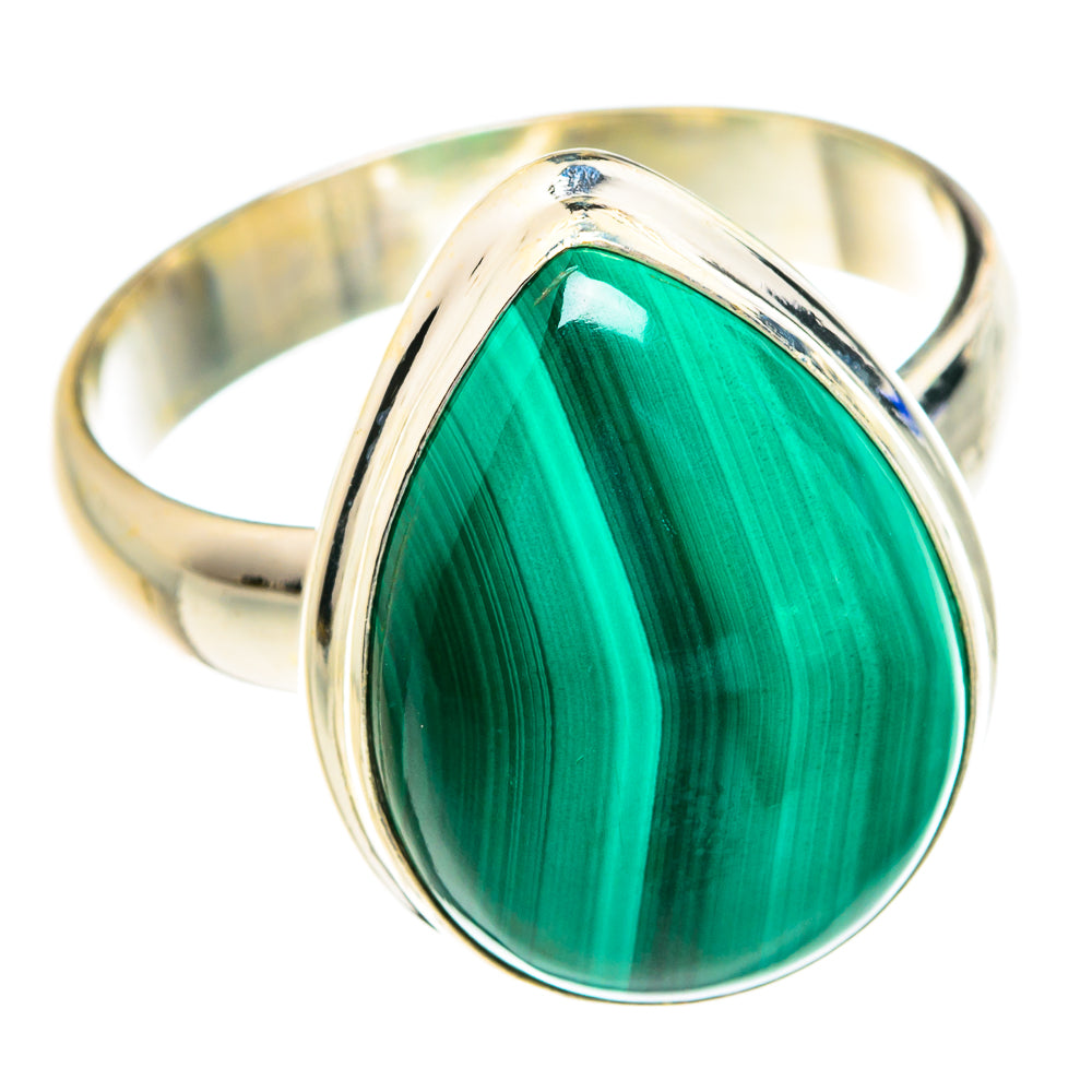 Malachite Rings handcrafted by Ana Silver Co - RING76892
