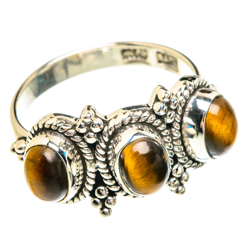 Tiger Eye Rings handcrafted by Ana Silver Co - RING76894