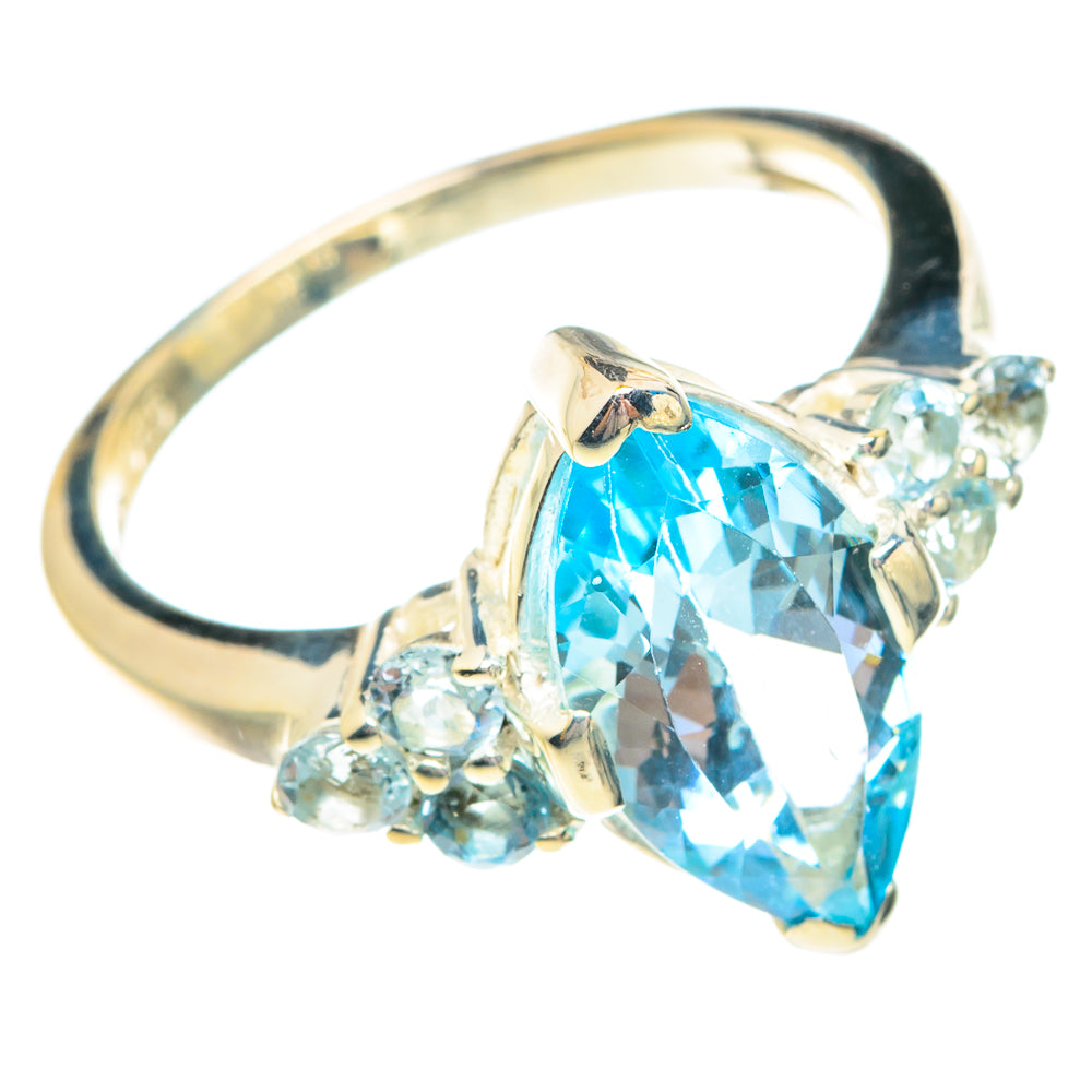 Blue Topaz Rings handcrafted by Ana Silver Co - RING76921