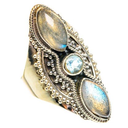 Labradorite Rings handcrafted by Ana Silver Co - RING76924