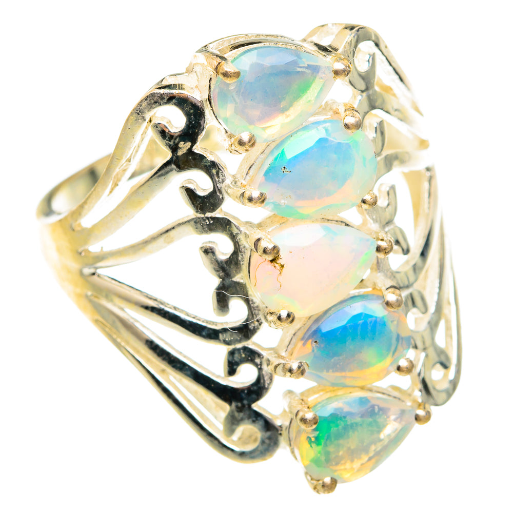Ethiopian Opal Rings handcrafted by Ana Silver Co - RING76957