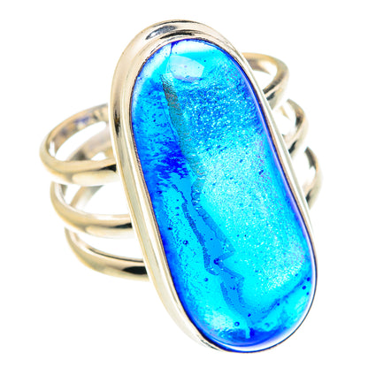Dichroic Glass Rings handcrafted by Ana Silver Co - RING76965