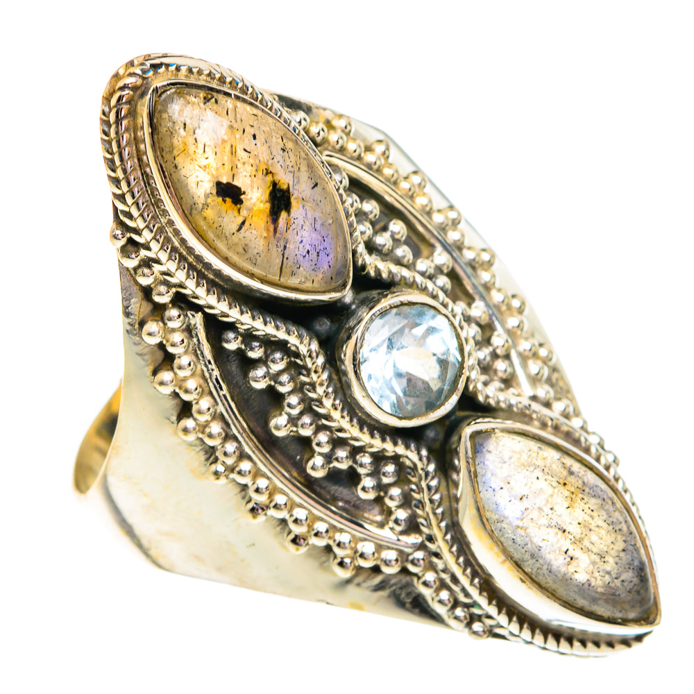 Labradorite Rings handcrafted by Ana Silver Co - RING76970