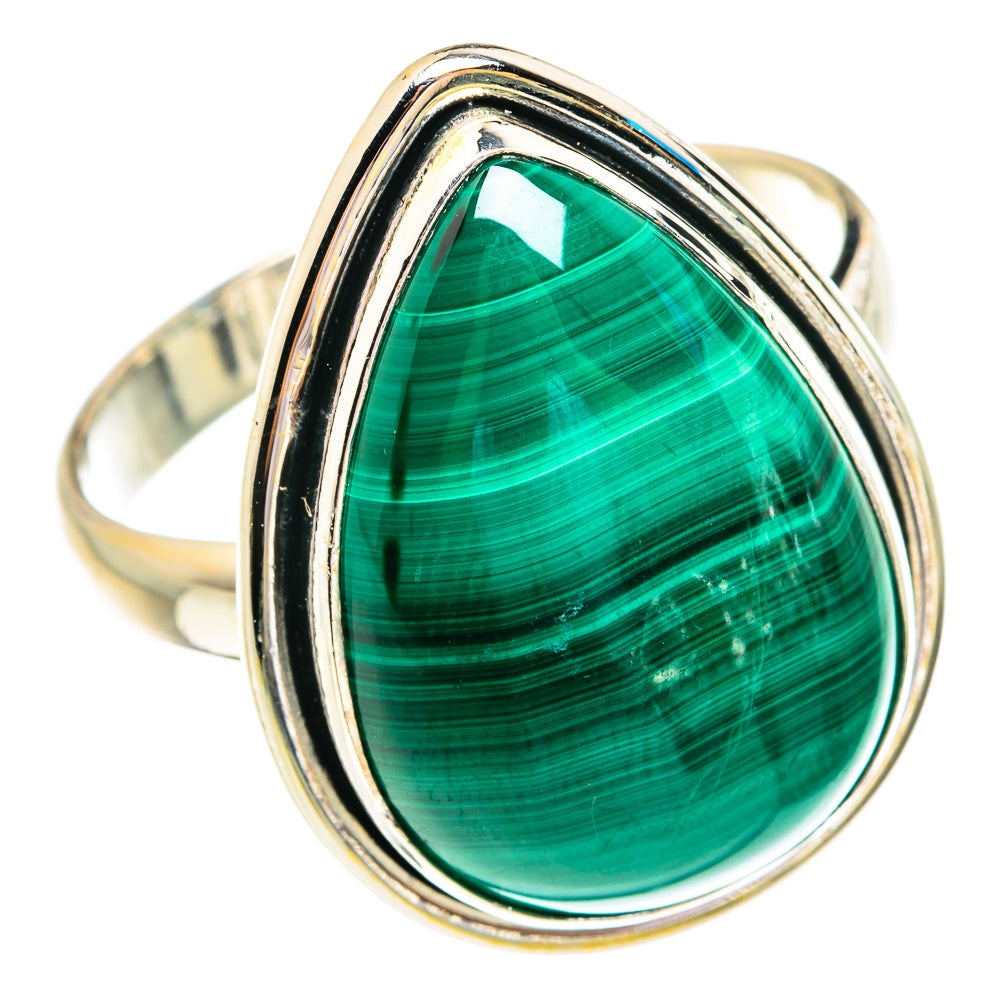 Malachite Rings handcrafted by Ana Silver Co - RING76971
