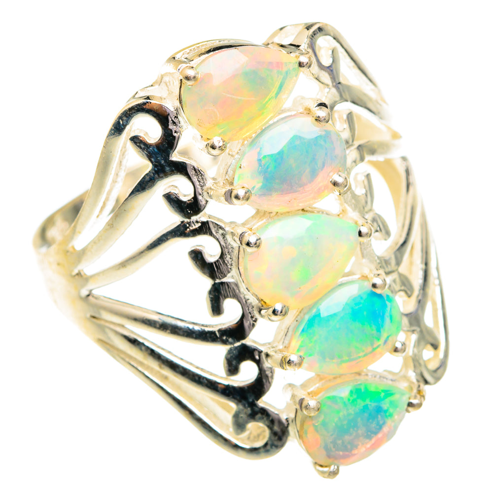 Ethiopian Opal Rings handcrafted by Ana Silver Co - RING76993