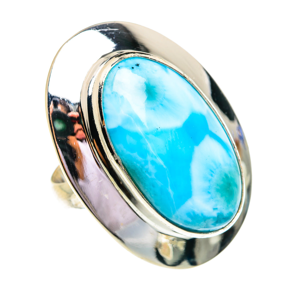 Larimar Rings handcrafted by Ana Silver Co - RING76997