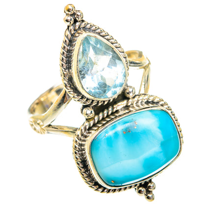 Larimar Rings handcrafted by Ana Silver Co - RING77001
