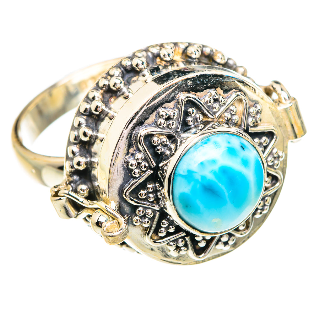 Larimar Rings handcrafted by Ana Silver Co - RING77002