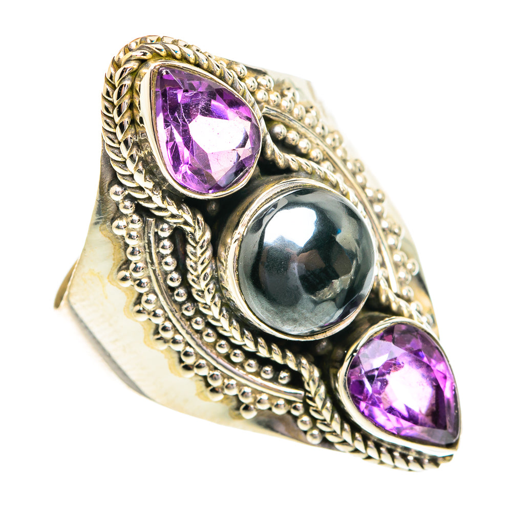 Hematite Rings handcrafted by Ana Silver Co - RING77009