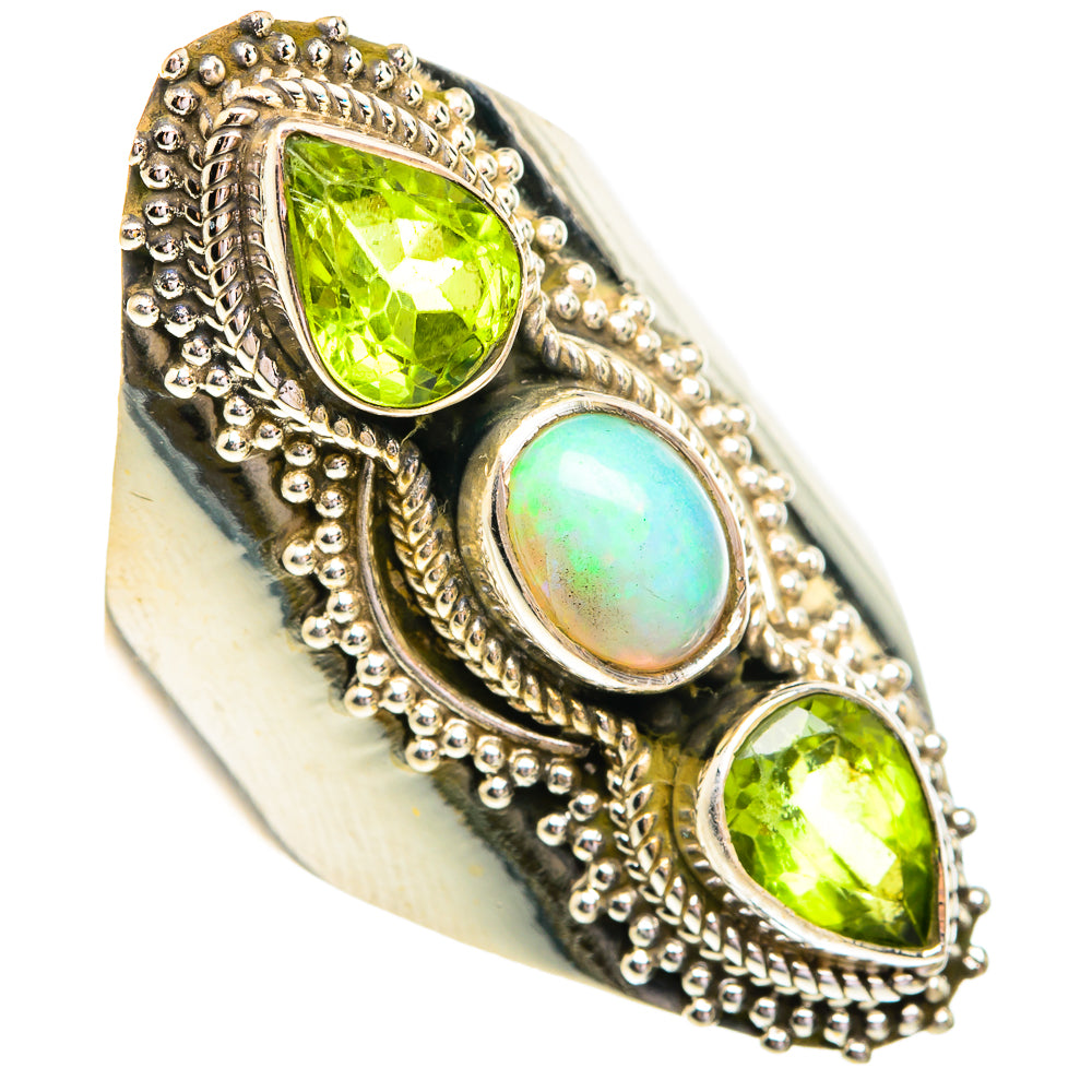 Ethiopian Opal Rings handcrafted by Ana Silver Co - RING77015