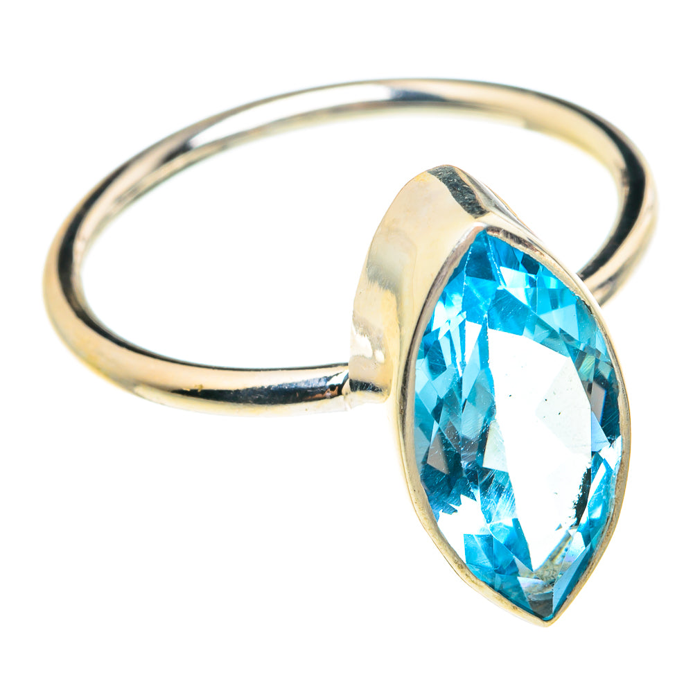 Blue Topaz Rings handcrafted by Ana Silver Co - RING77025