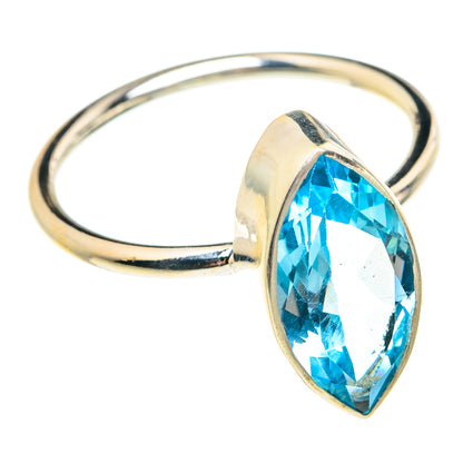 Blue Topaz Rings handcrafted by Ana Silver Co - RING77025
