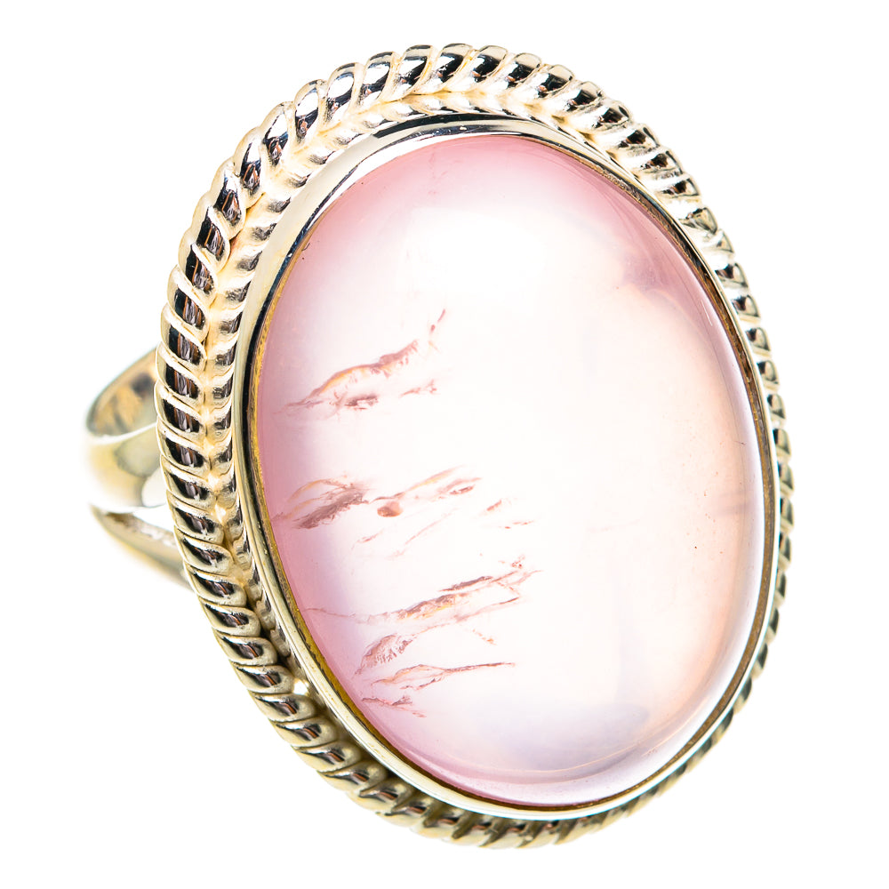 Rose Quartz Rings handcrafted by Ana Silver Co - RING77038