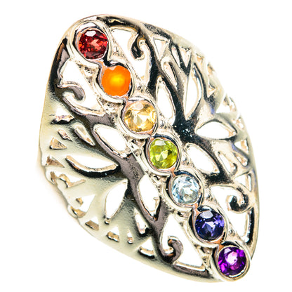 Multi-Stone Chakra Rings handcrafted by Ana Silver Co - RING77050