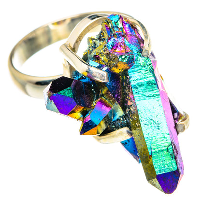 Titanium Sunshine Druzy Rings handcrafted by Ana Silver Co - RING77051