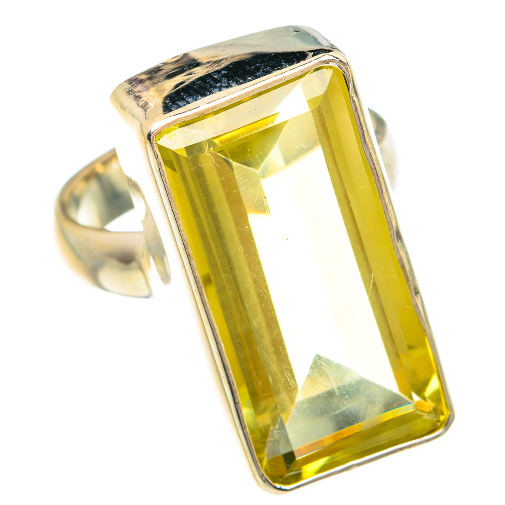 Lemon Quartz Rings handcrafted by Ana Silver Co - RING77053