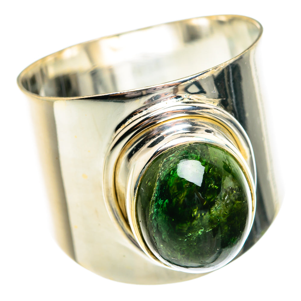 Green Tourmaline Rings handcrafted by Ana Silver Co - RING77062