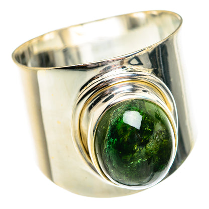 Green Tourmaline Rings handcrafted by Ana Silver Co - RING77062