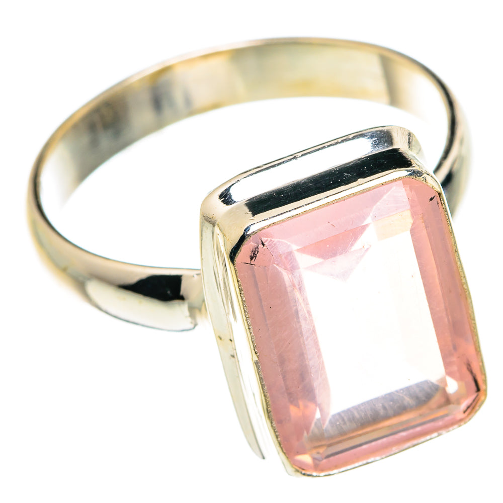 Rose Quartz Rings handcrafted by Ana Silver Co - RING77068