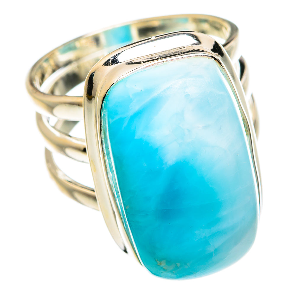 Larimar Rings handcrafted by Ana Silver Co - RING77082