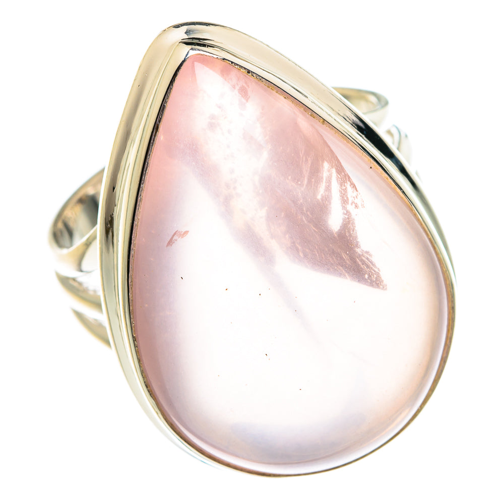 Rose Quartz Rings handcrafted by Ana Silver Co - RING77097