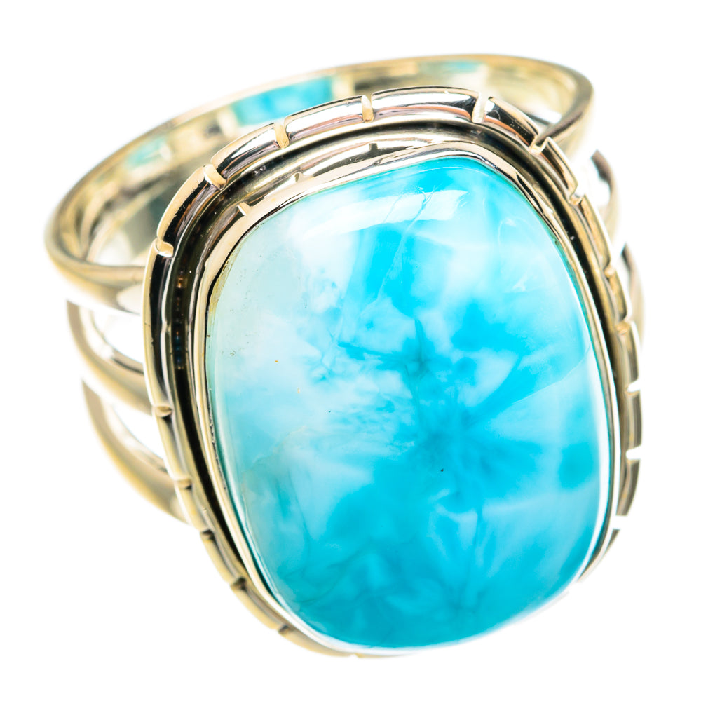 Larimar Rings handcrafted by Ana Silver Co - RING77112