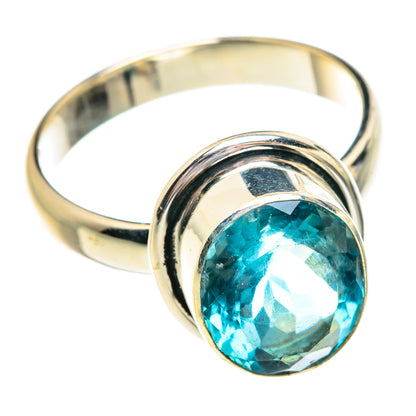 Blue Topaz Rings handcrafted by Ana Silver Co - RING77113