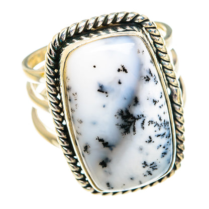 Dendritic Opal Rings handcrafted by Ana Silver Co - RING77137