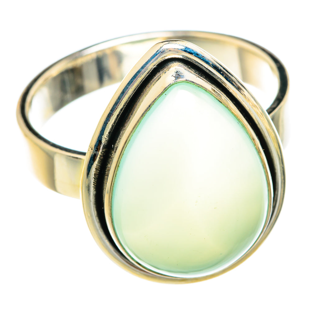 Aqua Chalcedony Rings handcrafted by Ana Silver Co - RING77144