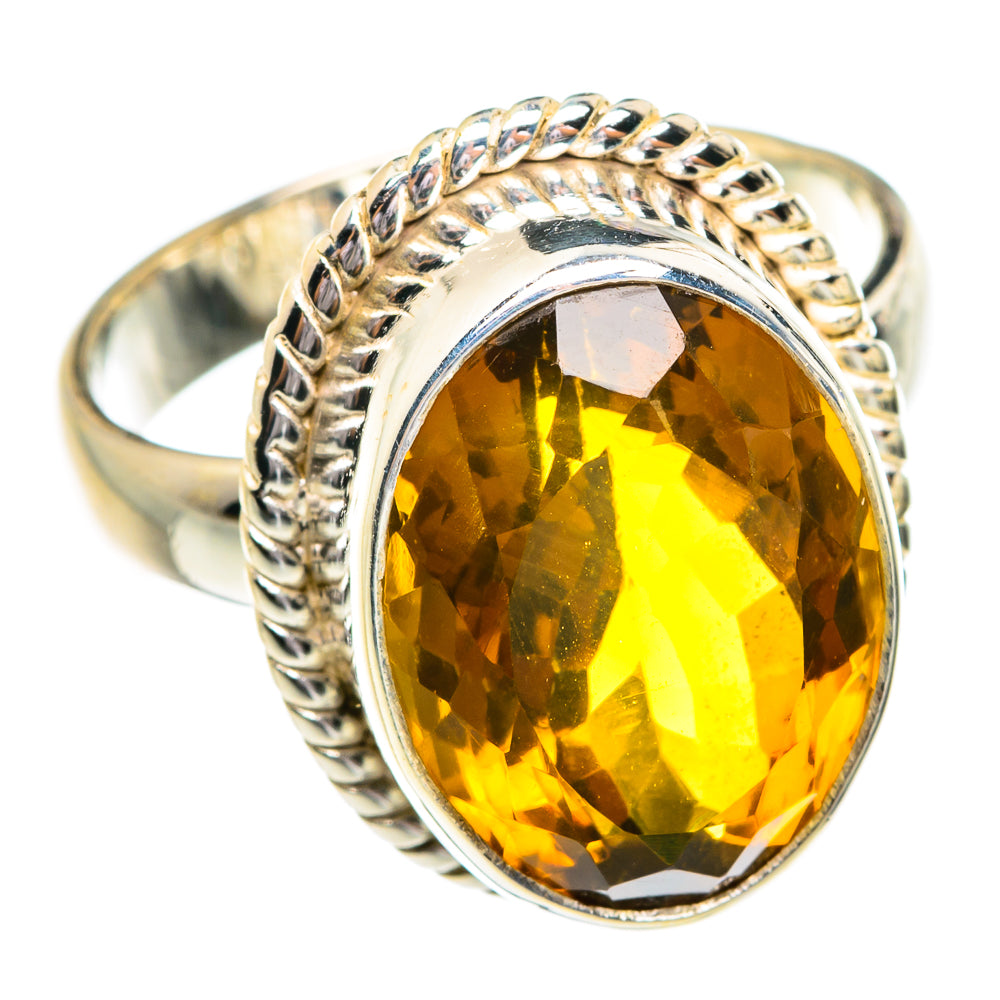 Mandarin Citrine Rings handcrafted by Ana Silver Co - RING77151
