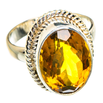 Mandarin Citrine Rings handcrafted by Ana Silver Co - RING77151