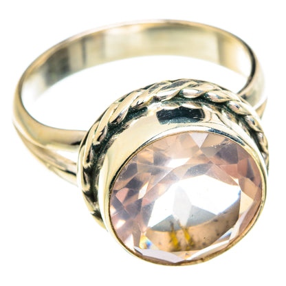 Rose Quartz Rings handcrafted by Ana Silver Co - RING77153