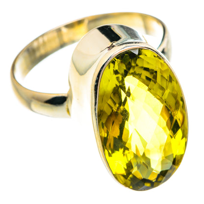 Lemon Quartz Rings handcrafted by Ana Silver Co - RING77165
