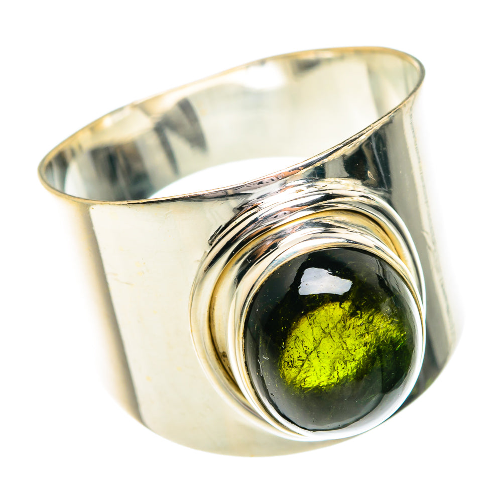 Green Tourmaline Rings handcrafted by Ana Silver Co - RING77174