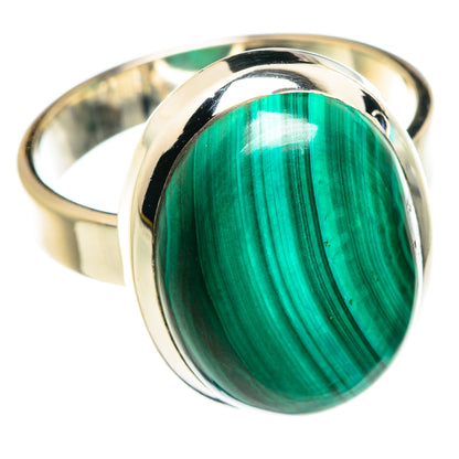 Malachite Rings handcrafted by Ana Silver Co - RING77202