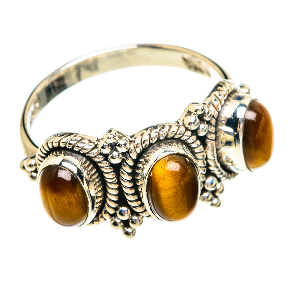 Tiger Eye Rings handcrafted by Ana Silver Co - RING77203
