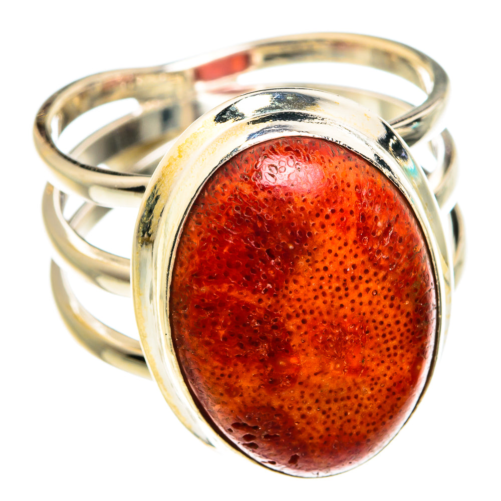 Sponge Coral Rings handcrafted by Ana Silver Co - RING77206