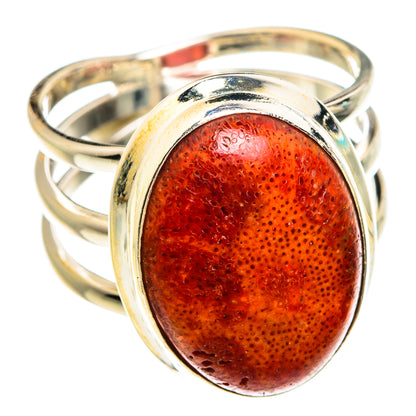 Sponge Coral Rings handcrafted by Ana Silver Co - RING77206