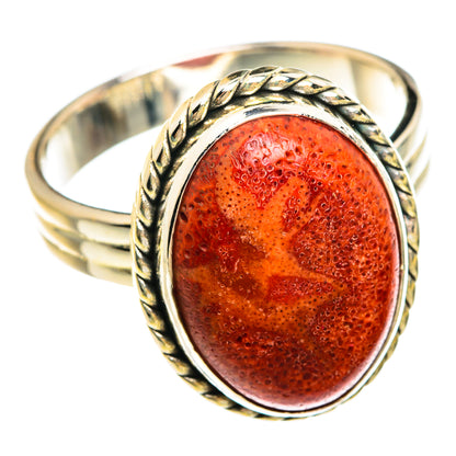 Sponge Coral Rings handcrafted by Ana Silver Co - RING77230