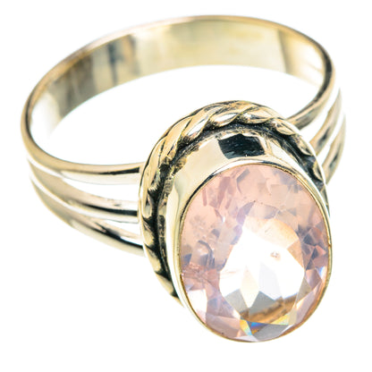 Rose Quartz Rings handcrafted by Ana Silver Co - RING77232