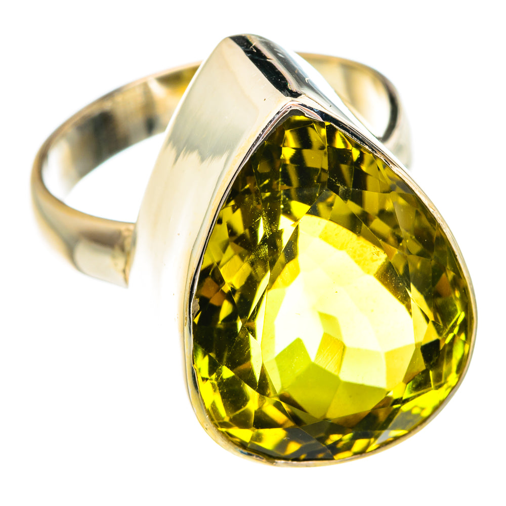 Lemon Quartz Rings handcrafted by Ana Silver Co - RING77245