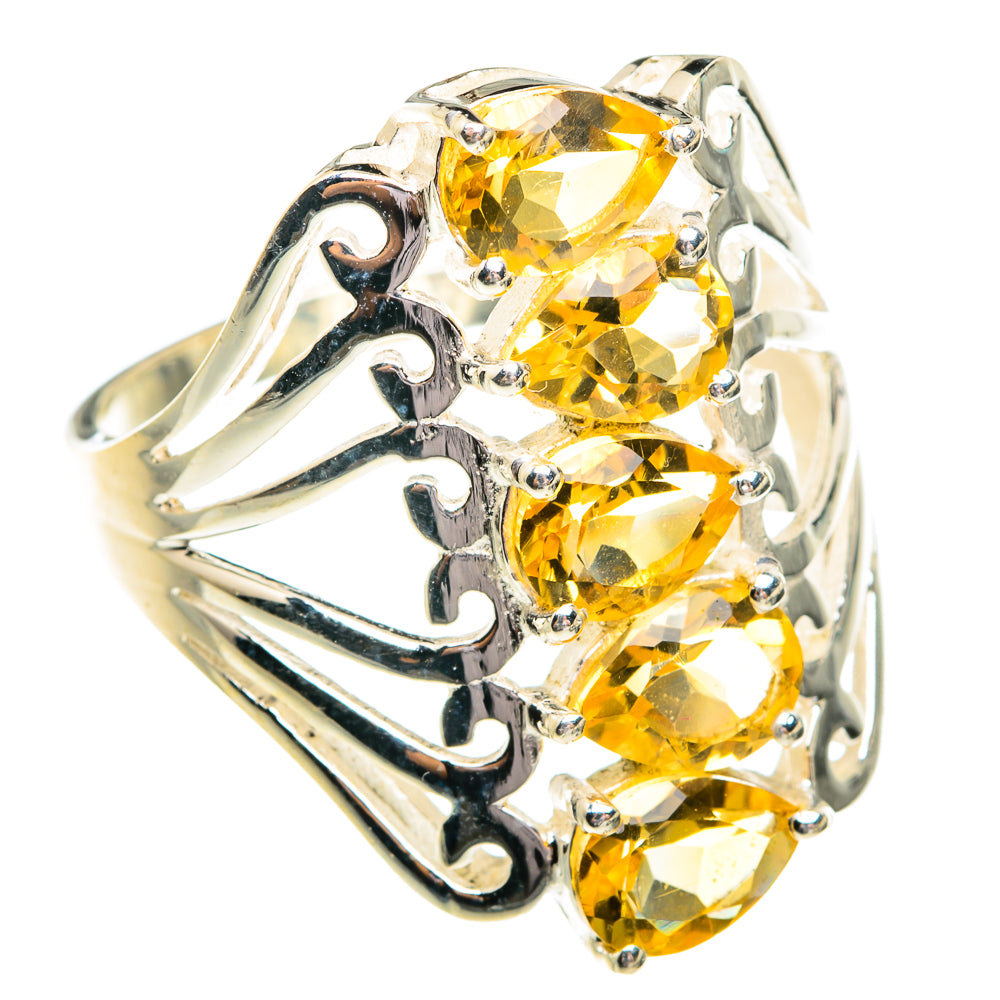 Mandarin Citrine Rings handcrafted by Ana Silver Co - RING77255