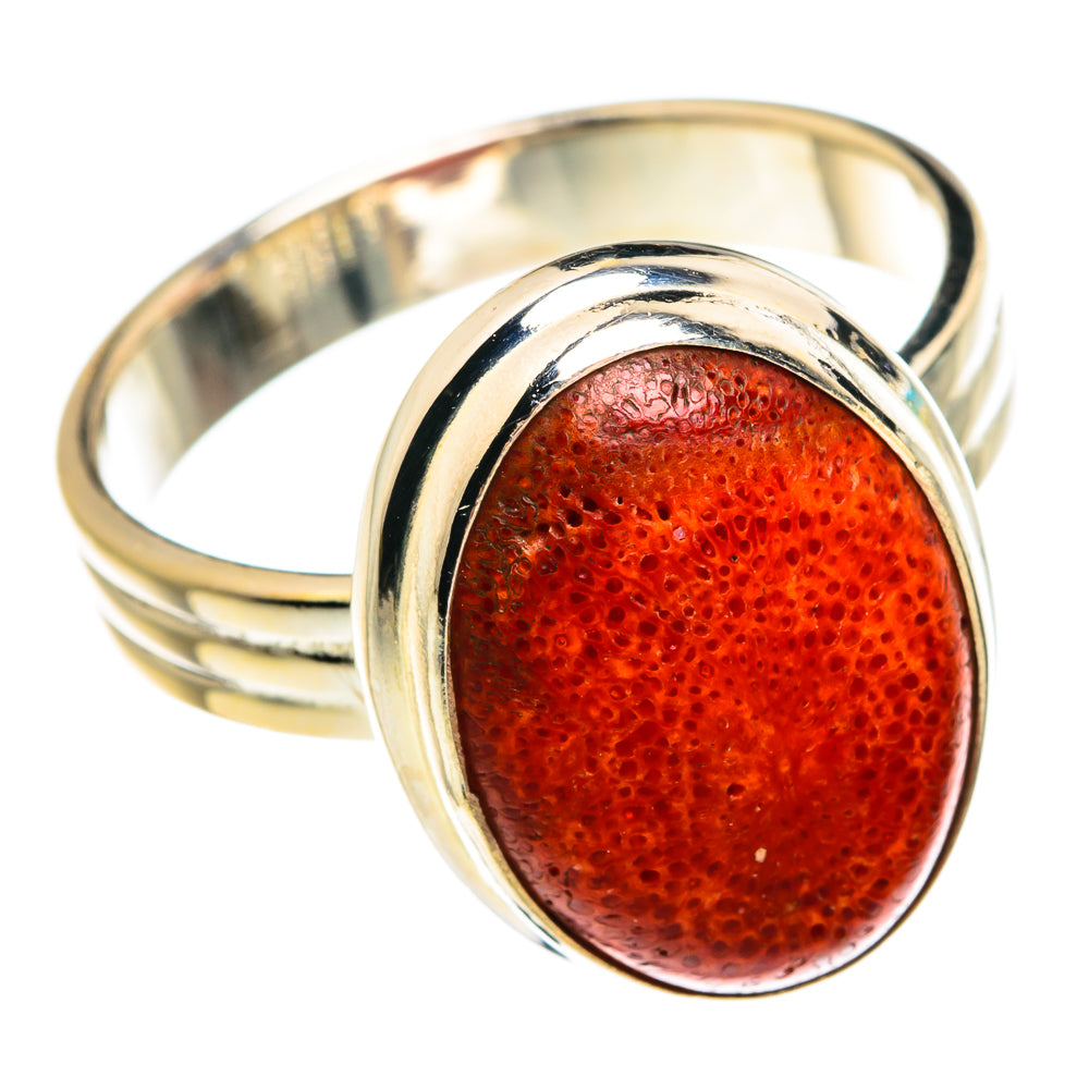 Sponge Coral Rings handcrafted by Ana Silver Co - RING77257 - Photo 2