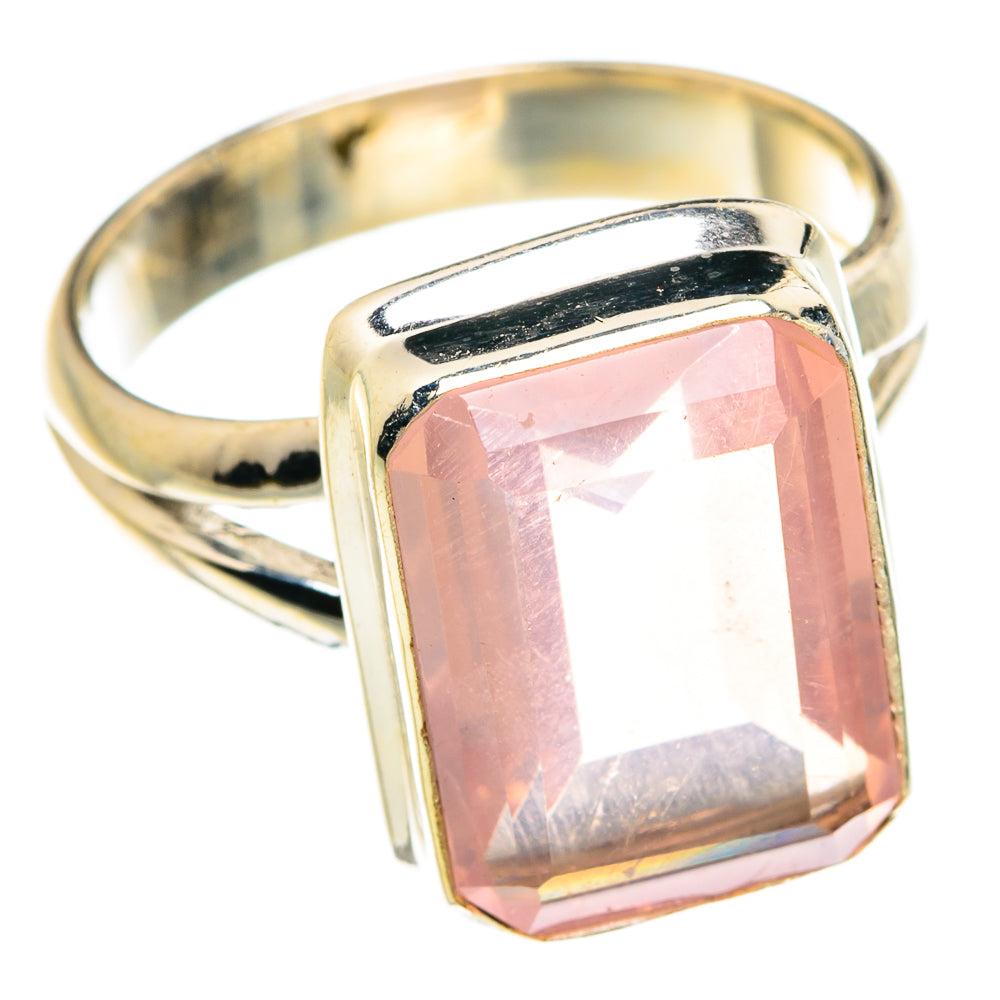 Rose Quartz Rings handcrafted by Ana Silver Co - RING77259