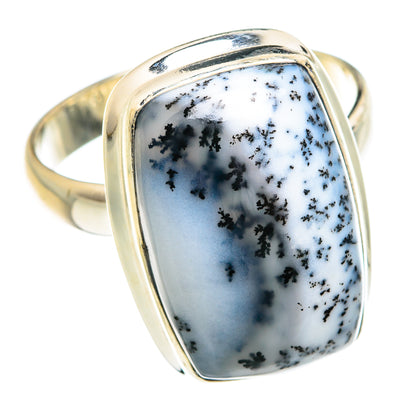 Dendritic Opal Rings handcrafted by Ana Silver Co - RING77272