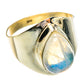 Rainbow Moonstone Rings handcrafted by Ana Silver Co - RING77274