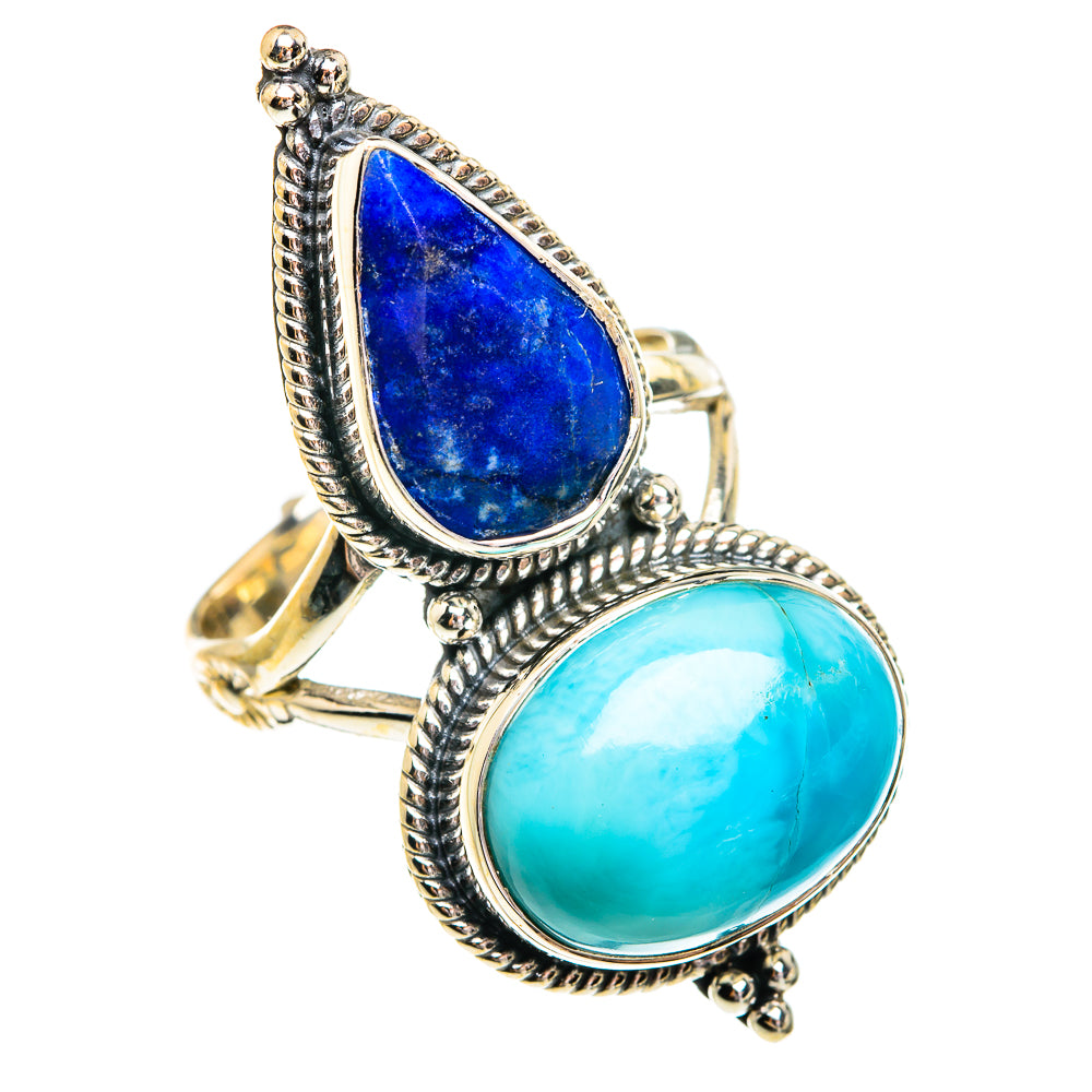 Larimar Rings handcrafted by Ana Silver Co - RING77286