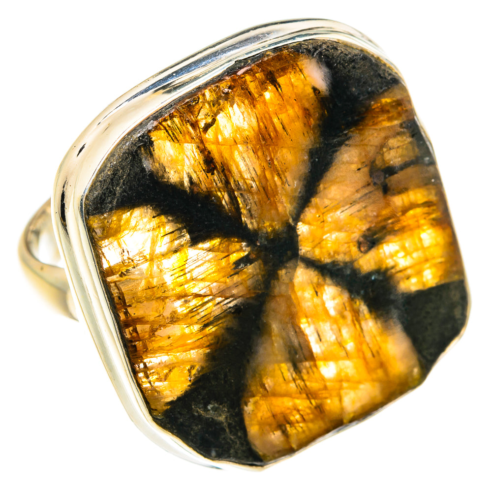 Chiastolite Rings handcrafted by Ana Silver Co - RING77296